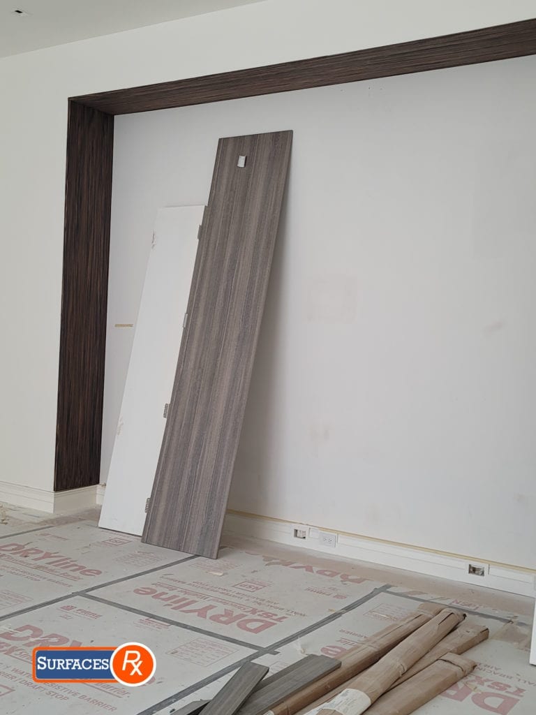 New Wood Veneer Frames Before Finishing