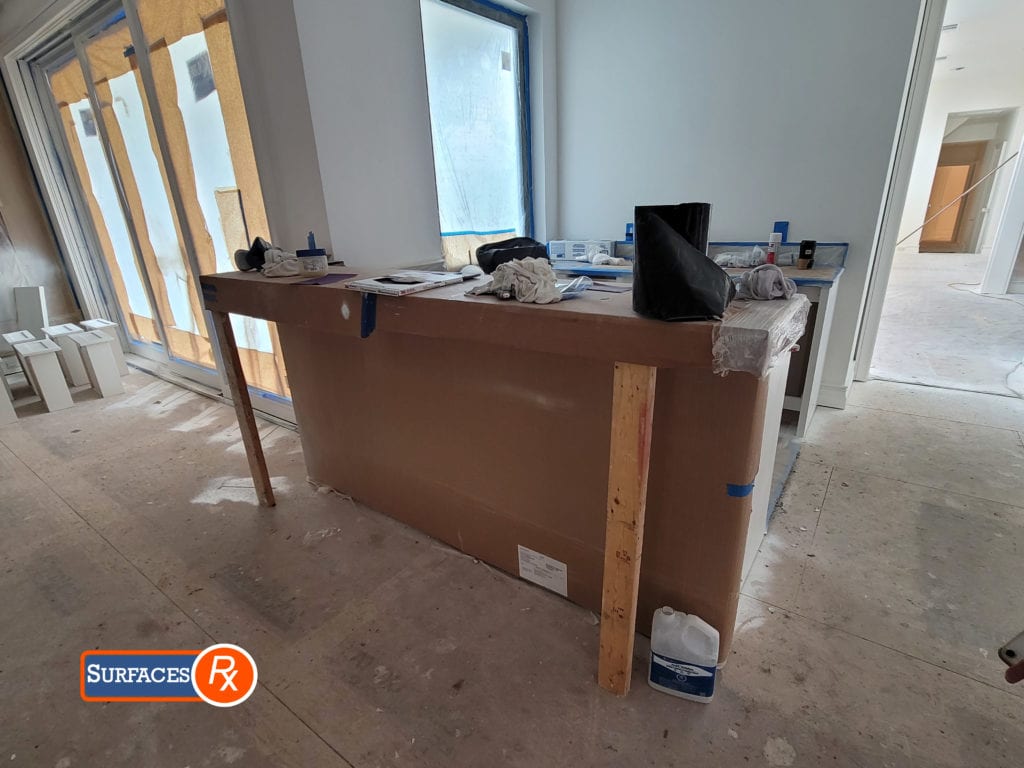 New Highland Park, Texas Wet Bar Before Veneer Finishing