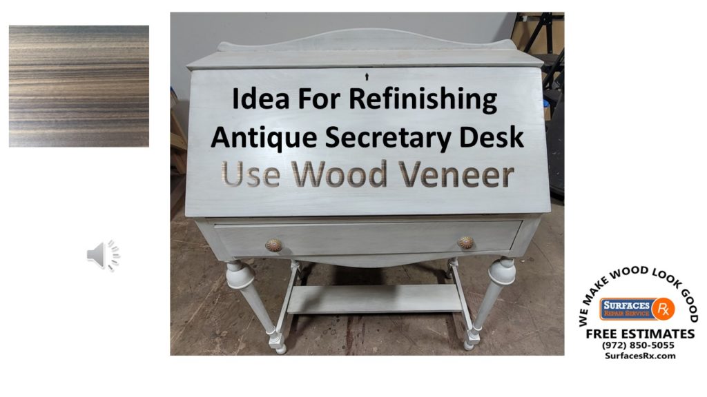 Refinishing-Antique-Secretary-Desk-with-Veneer-By-Surfaces-Rx-Dallas-1