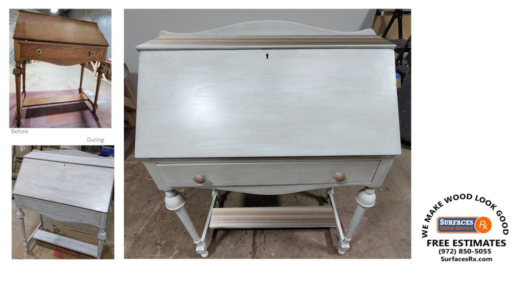 Refinishing-Antique-Secretary-Desk-with-Veneer-By-Surfaces-Rx-Dallas-9