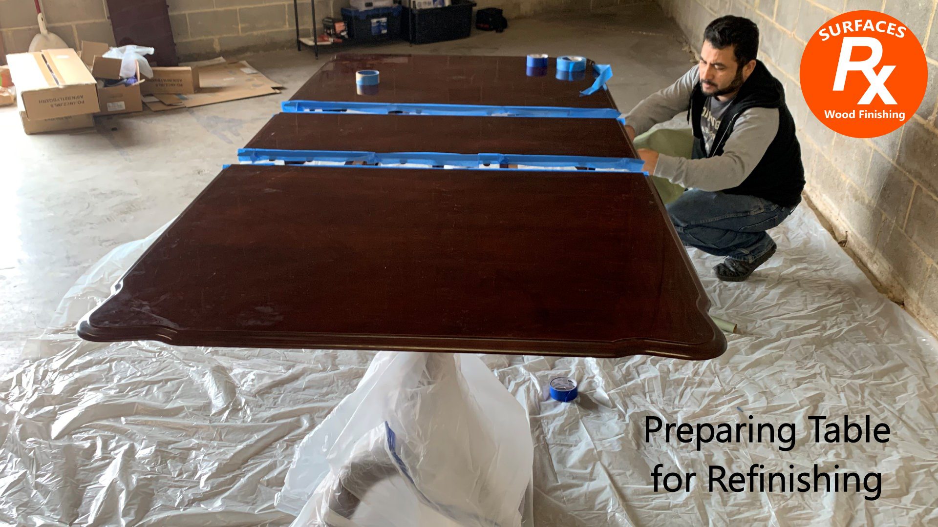 Dining Room Table Refinishing