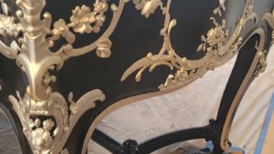 Refinishing and Hand-Painting the Scrollwork on a Art Case WM. Knabe & Co Grand Piano