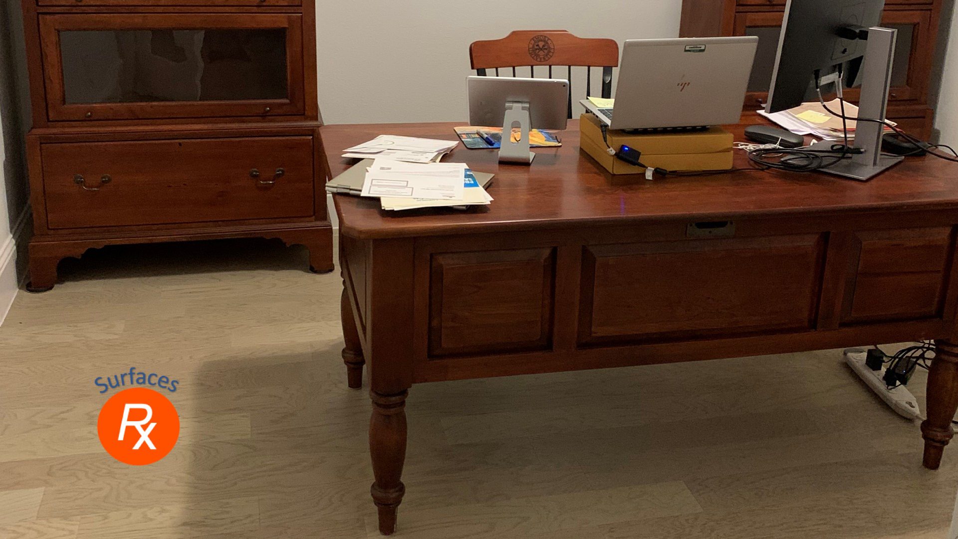Before Office Furniture Refinishing Dallas Tx by Surface Rx